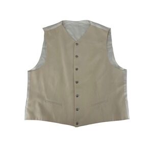 Unbranded Waistcoat Vest 42 Cream Good Made in Italy Formal Wedding